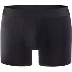 Comfyballs No Show Cotton Long Boxer - Ghost Black