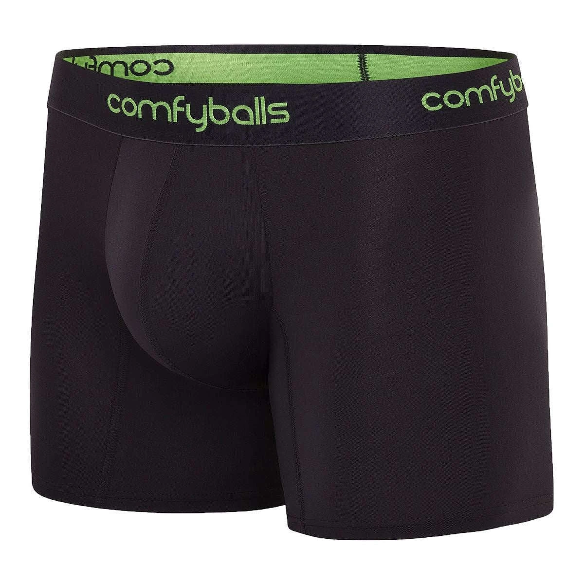 Comfyballs Performance Long Boxer - Charcoal/Viper Green 4 Comfyballs Performance Long Boxer - Charcoal/Viper Green - Image 2