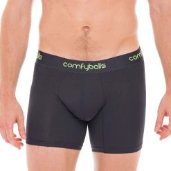 Comfyballs Performance Long Boxer - Charcoal/Viper Green 12 Comfyballs Performance Long Boxer - Charcoal/Viper Green -Bown Of London shop comfyballs performance long boxer charcoalviper green 31014338