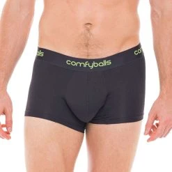 Comfyballs Performance Regular Boxer - Charcoal/Viper Green -Bown Of London shop comfyballs performance regular boxer charcoalviper green 31014362