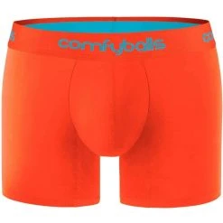 Comfyballs Wood Long Boxer - Sunset Orange/Blue