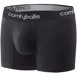 Comfyballs Wood Long Boxers - Pitch Black -Bown Of London shop comfyballs wood long boxers pitch black 31014476