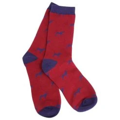 David Van Hagen Dog Socks - Red/Navy -Bown Of London shop david van hagen dog socks rednavy 31015156