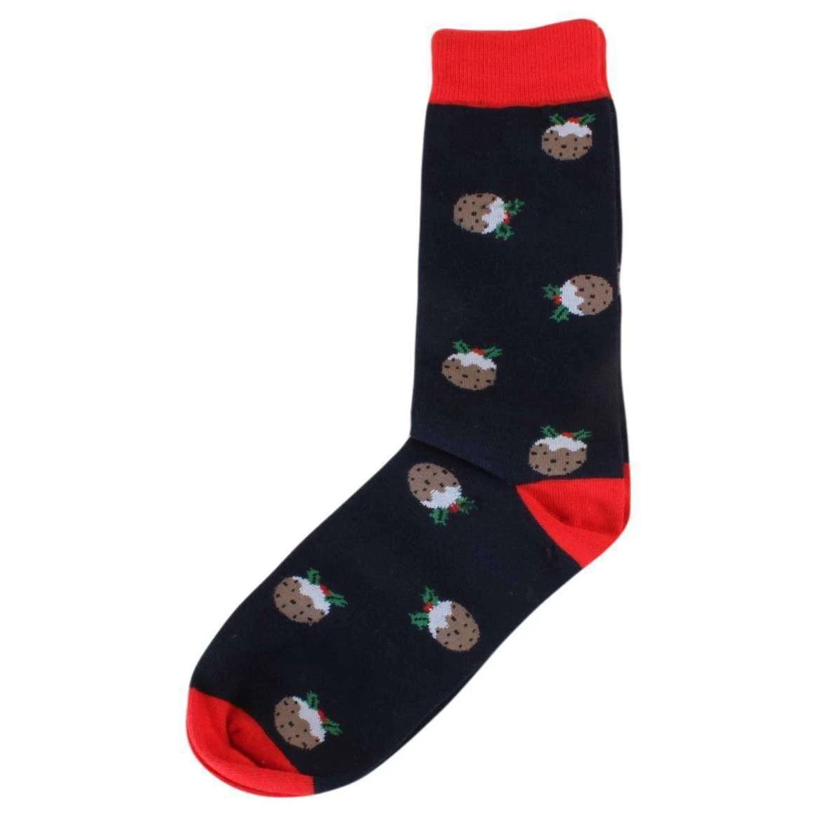 David Van Hagen Pudding Socks - Navy/Red/Brown 3 David Van Hagen Pudding Socks - Navy/Red/Brown