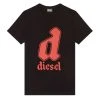 Diesel Diegor K54 T-Shirt - Black/Red -Bown Of London shop diesel diegor k54 t shirt blackred 32184327