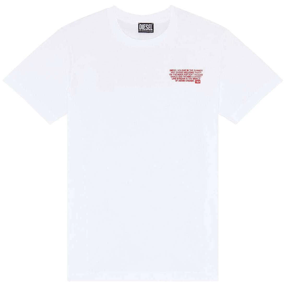 Diesel Diegor K57 T-Shirt - White/Red 3 Diesel Diegor K57 T-Shirt - White/Red