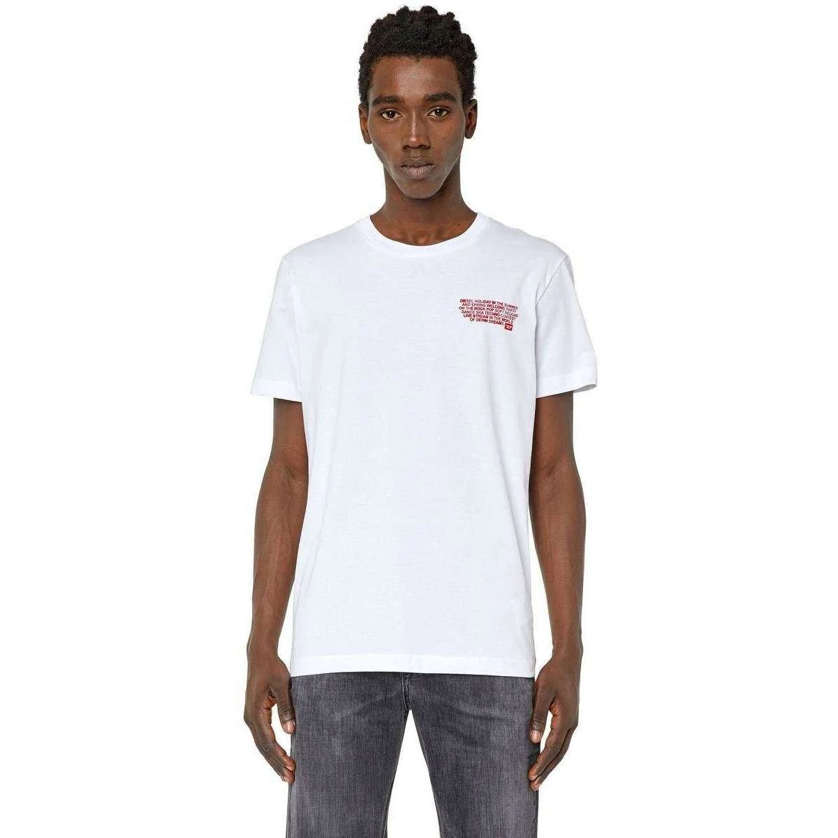 Diesel Diegor K57 T-Shirt - White/Red 4 Diesel Diegor K57 T-Shirt - White/Red - Image 2