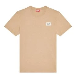 Diesel Diegor SP Ribbed Crew Neck T-Shirt - Stone Beige