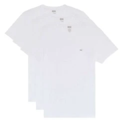 Diesel Jake Crew Neck 3 Pack T-Shirt - White