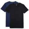 Diesel Umtee Michael D-Patch Tube V-Neck Two Pack T-Shirts - Black/Navy 1 Diesel Umtee Michael D-Patch Tube V-Neck Two Pack T-Shirts - Black/Navy -Bown Of London shop diesel umtee michael d patch tube v neck two pack t shirts blacknavy 31019213