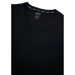 Diesel Umtee Michael D-Patch Tube V-Neck Two Pack T-Shirts - Black/Navy -Bown Of London shop diesel umtee michael d patch tube v neck two pack t shirts blacknavy 31019216