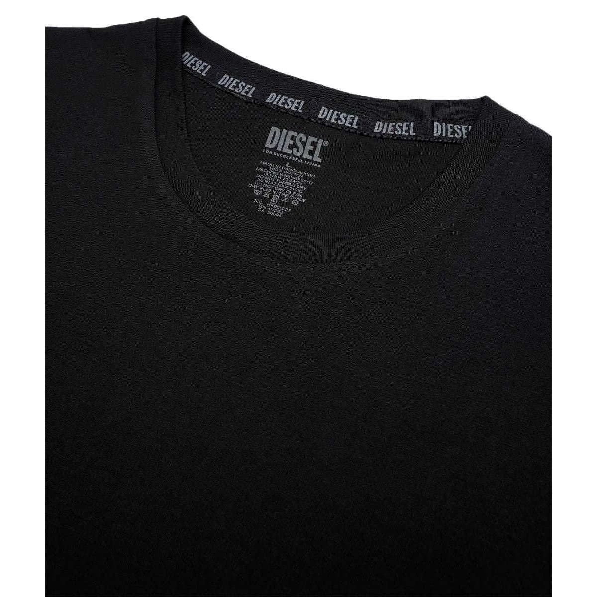 Diesel Umtee Randal D-Patch Tube Crew Neck Two Pack T-Shirts - Black/Navy 6 Diesel Umtee Randal D-Patch Tube Crew Neck Two Pack T-Shirts - Black/Navy - Image 4