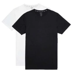 Diesel Umtee Randal D-Patch Tube Crew Neck Two Pack T-Shirts - White/Black