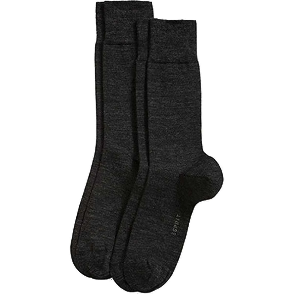 Esprit Basic Elegant Wool 2 Pack Socks - Anthracite Melange Grey 3 Esprit Basic Elegant Wool 2 Pack Socks - Anthracite Melange Grey