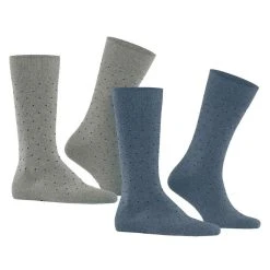 Esprit Fine Dot 2 Pack Socks - Blue -Bown Of London shop esprit fine dot 2 pack socks blue 31021072
