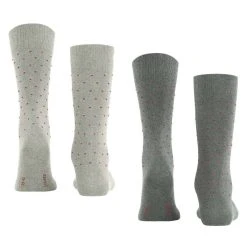 Esprit Fine Dot 2 Pack Socks - Grey -Bown Of London shop esprit fine dot 2 pack socks grey 31021083
