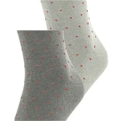 Esprit Fine Dot 2 Pack Socks - Grey -Bown Of London shop esprit fine dot 2 pack socks grey 31021084