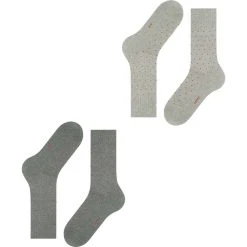 Esprit Fine Dot 2 Pack Socks - Grey -Bown Of London shop esprit fine dot 2 pack socks grey 31021085