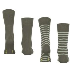 Esprit Fine Stripe 2 Pack Socks - Thyme Green 9 Esprit Fine Stripe 2 Pack Socks - Thyme Green -Bown Of London shop esprit fine stripe 2 pack socks thyme green 31021158