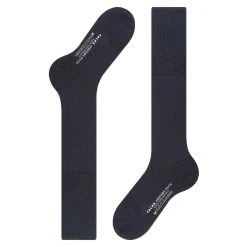 Falke Airport Plus Knee-High Socks - Dark Navy -Bown Of London shop falke airport plus knee high socks dark navy 31021728
