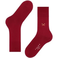 Falke Airport Rudolf Socks - Ingle Red -Bown Of London shop falke airport rudolf socks ingle red 31770094