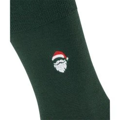 Falke Airport Santa Claus Socks - Hunter Green -Bown Of London shop falke airport santa claus socks hunter green 31831884