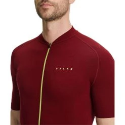 Falke Biking T-Shirt - Merlot Red -Bown Of London shop falke biking t shirt merlot red 32344389