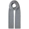 Falke Capsule Trekking Ribbed Scarf - Light Grey Melange -Bown Of London shop falke capsule trekking ribbed scarf light grey melange 31022090