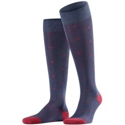 Falke Dot Knee-High Socks - Blue Peel