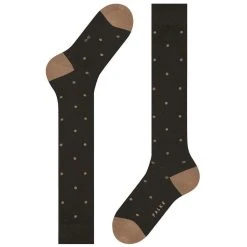 Falke Dot Knee High Socks - Brown -Bown Of London shop falke dot knee high socks brown 32349030