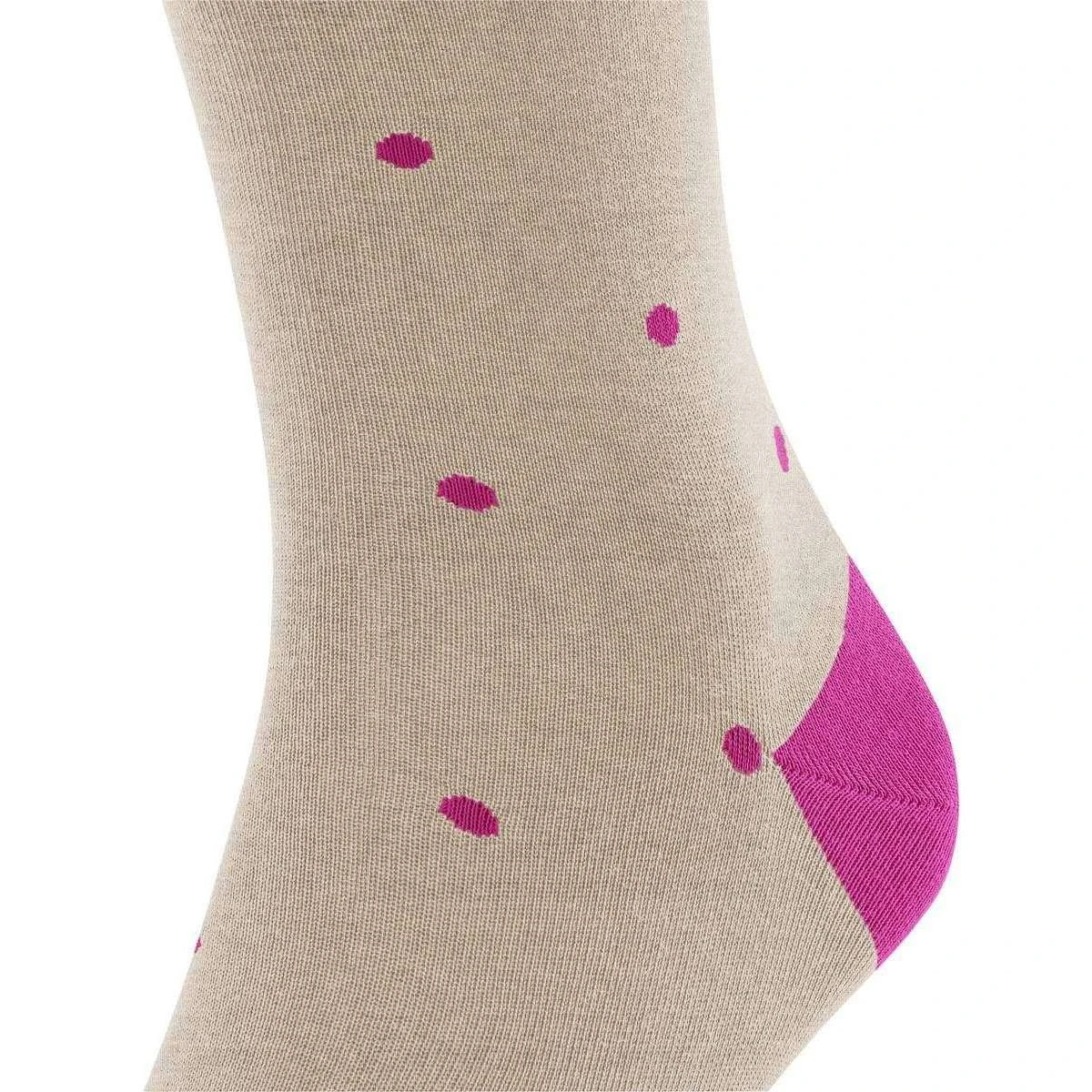 Falke Dot Knee High Socks - Pebble Mel Beige 6 Falke Dot Knee High Socks - Pebble Mel Beige - Image 4