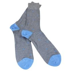 Falke Dot Socks - Ash Grey -Bown Of London shop falke dot socks ash grey 31023014