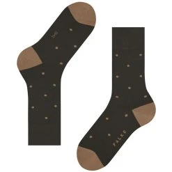 Falke Dot Socks - Brown -Bown Of London shop falke dot socks brown 32349087