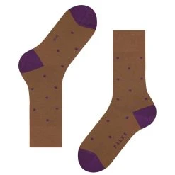 Falke Dot Socks - Tawny Brown -Bown Of London shop falke dot socks tawny brown 31869024