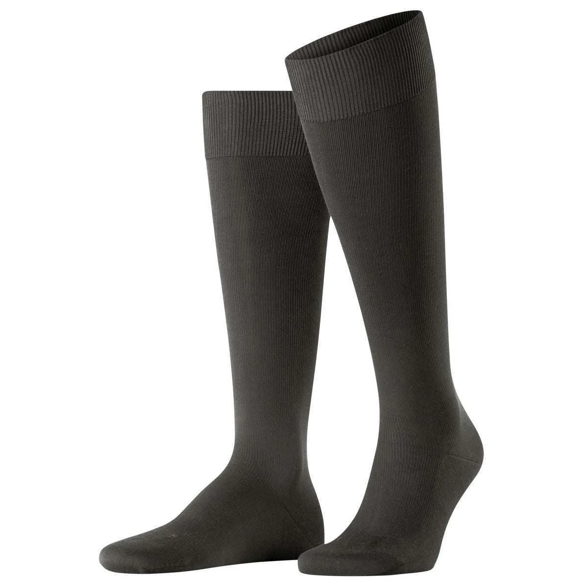 Falke Energizing Cotton Knee High Socks - Brown 3 Falke Energizing Cotton Knee High Socks - Brown