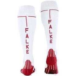 Falke Energizing Knee High Health Socks - White/Red -Bown Of London shop falke energizing knee high health socks whitered 31023127