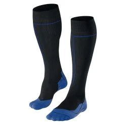 Falke Energizing W4 Knee High Health Socks- Black