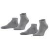 Falke Happy 2 Pack Sneaker Socks - Light Grey Mel 1 Falke Happy 2 Pack Sneaker Socks - Light Grey Mel -Bown Of London shop falke happy 2 pack sneaker socks light grey mel 32341687
