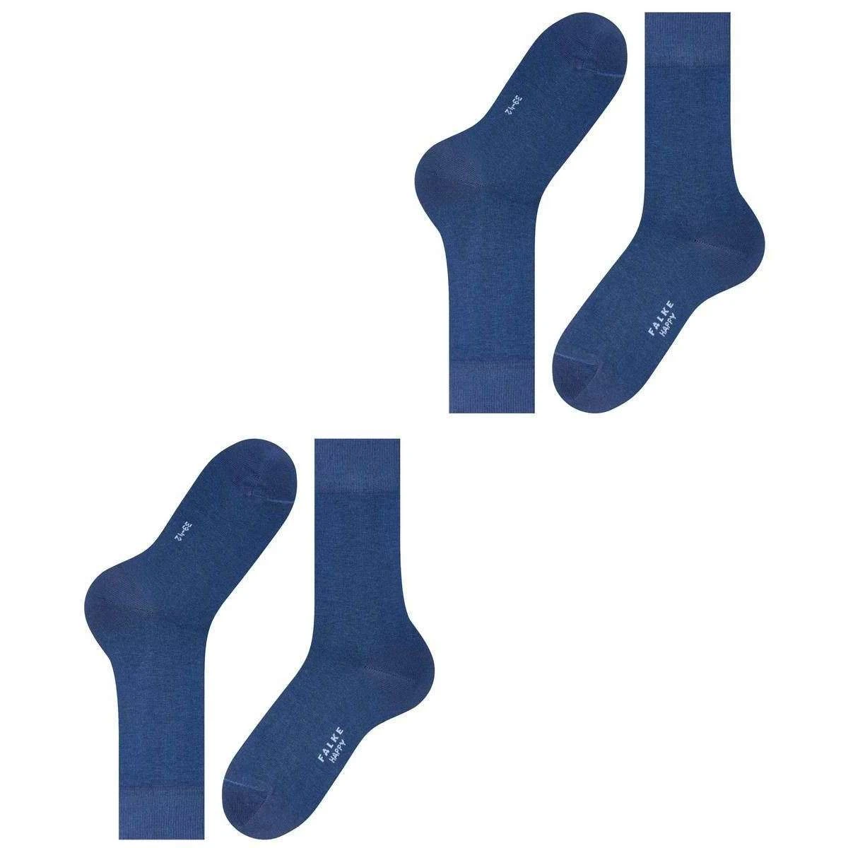 Falke Happy 2 Pack Socks - Royal Blue 7 Falke Happy 2 Pack Socks - Royal Blue - Image 5