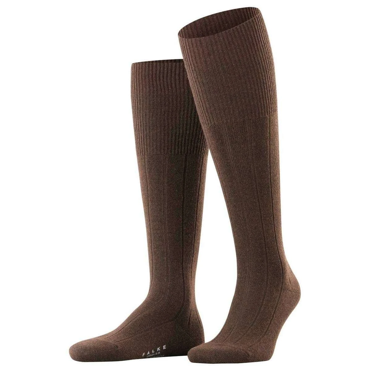 Falke Lhasa Rib Knee High Socks - Brown 3 Falke Lhasa Rib Knee High Socks - Brown