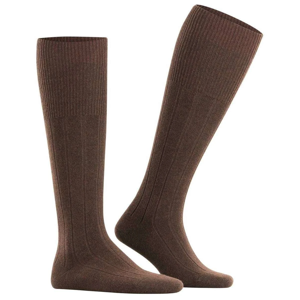 Falke Lhasa Rib Knee High Socks - Brown 4 Falke Lhasa Rib Knee High Socks - Brown - Image 2