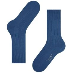 Falke Lhasa Rib Socks - Sapphire Blue -Bown Of London shop falke lhasa rib socks sapphire blue 31891346