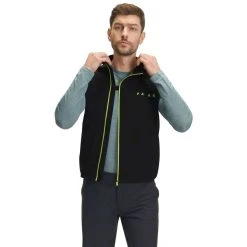Falke Light Biking Waistcoat - Black/Lime Green -Bown Of London shop falke light biking waistcoat blacklime green 32344481
