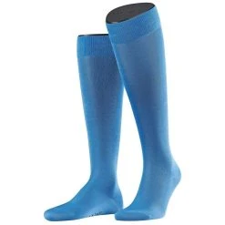 Falke Linen Tiago Knee High Socks- Blue