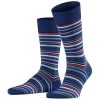 Falke Microblock Striped Socks - Royal Blue -Bown Of London shop falke microblock striped socks royal blue 31024146