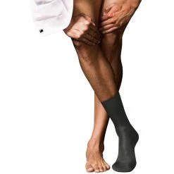 Falke No15 Finest Supima Cotton Socks - Anthracite Grey