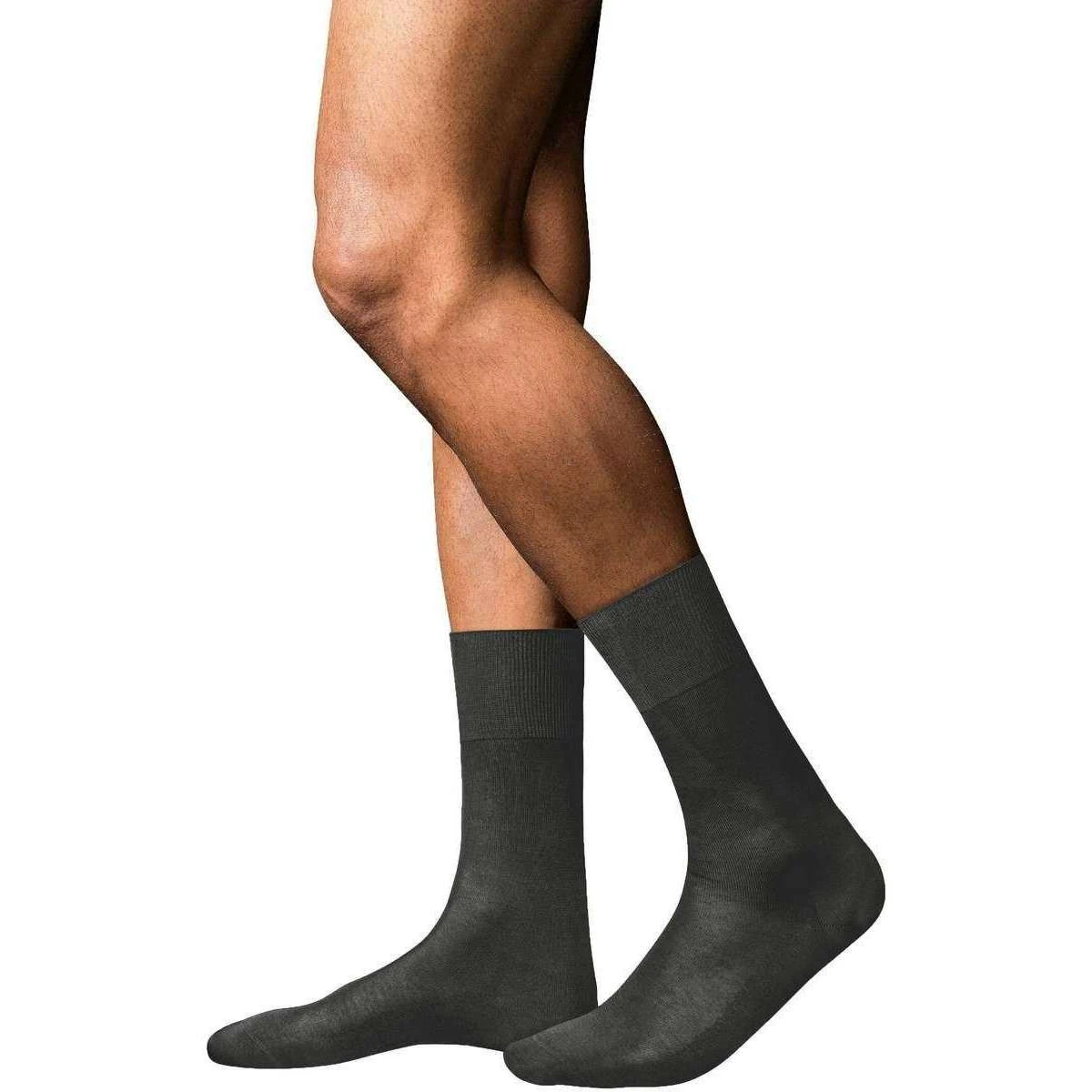 Falke No15 Finest Supima Cotton Socks - Anthracite Grey 4 Falke No15 Finest Supima Cotton Socks - Anthracite Grey - Image 2