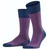 Falke Oxford Stripe Socks - Royal Blue/Pink -Bown Of London shop falke oxford stripe socks royal bluepink 31024459