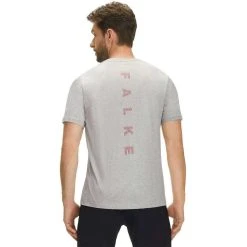 Falke Performance Core Running T-Shirt - Grey Heather -Bown Of London shop falke performance core running t shirt grey heather 31024486