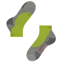 Falke RU5 Race Short Socks - Lime Green -Bown Of London shop falke ru5 race short socks lime green 32204847